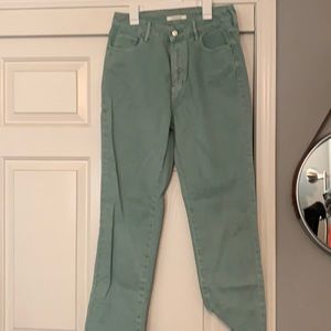 Green jeans